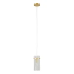 Merto lampa wisząca 1xE14 złota PND-40930-1A-GD