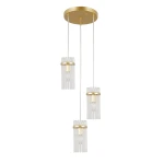 Merto lampa wisząca 3xE14 złota PND-40930-3A-GD
