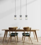 Merto lampa wisząca 3xE14 czarna PND-40930-3B-BK