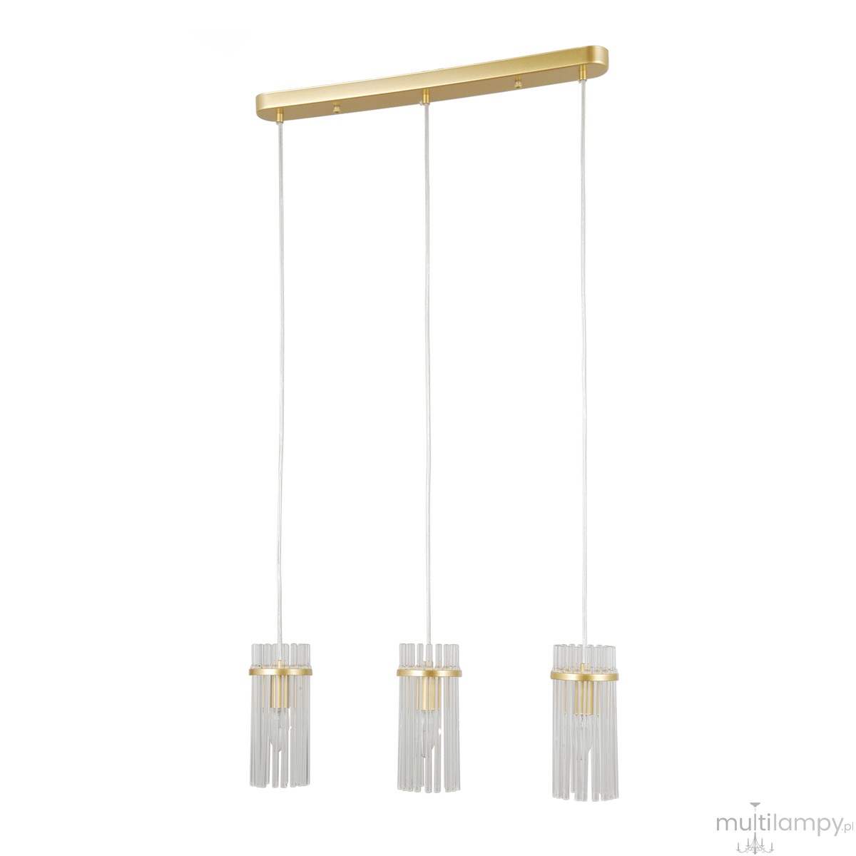 Merto lampa wisząca 3xE14 złota PND-40930-3B-GD