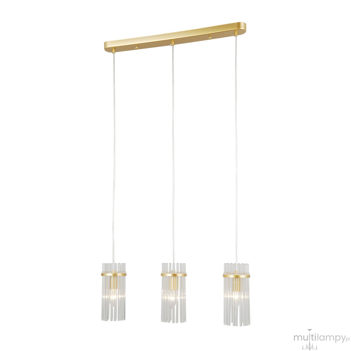 Merto lampa wisząca 3xE14 złota PND-40930-3B-GD
