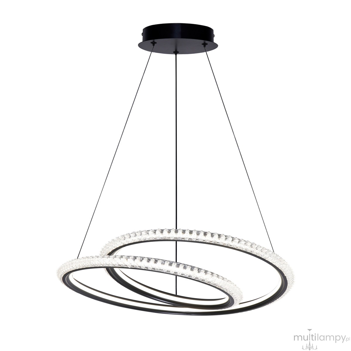 Kortia lampa wisząca LED 35W CCT czarna PND-64873-BK