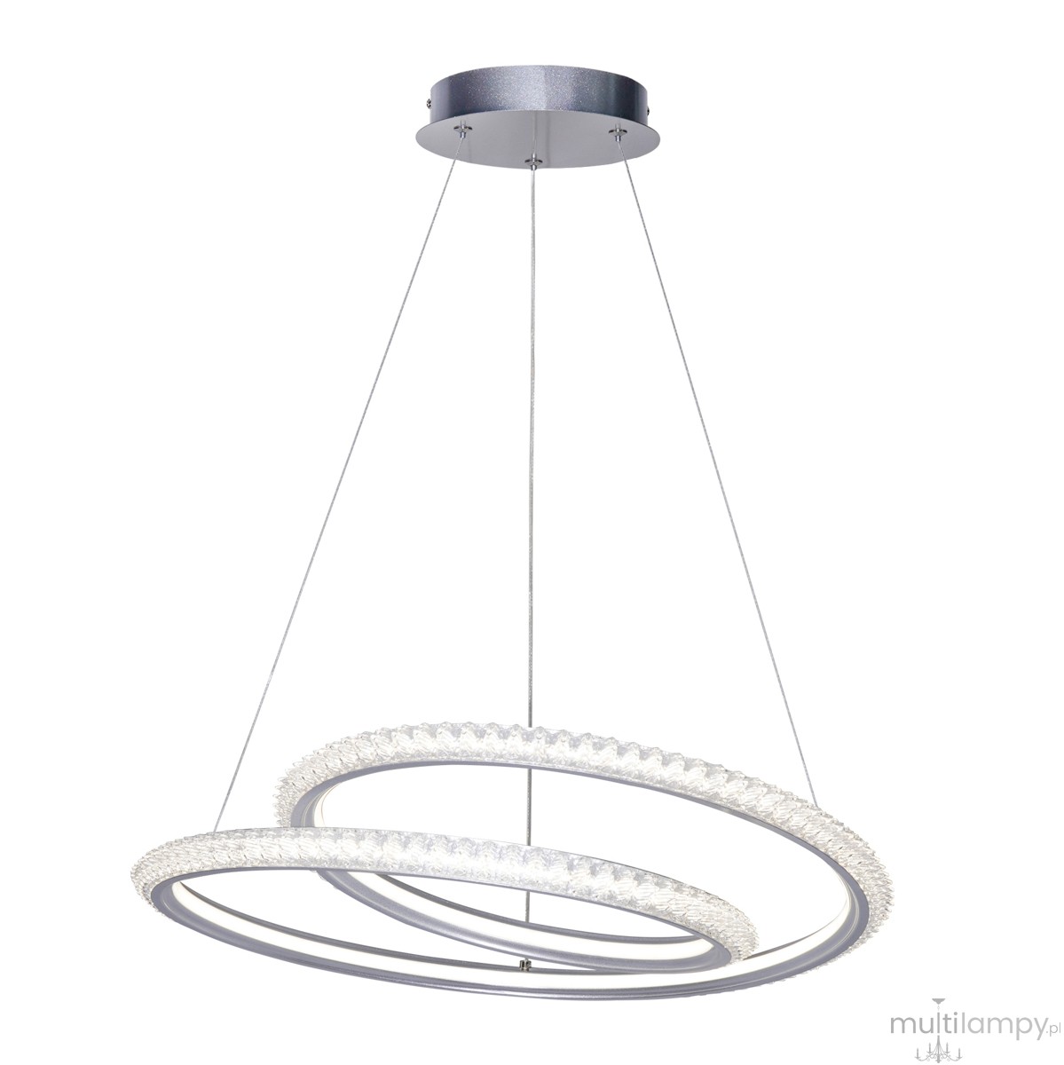 Kortia lampa wisząca LED 35W CCT srebrna PND-64873-SILV