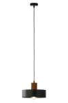 Rif Wood D20 lampa wisząca 1xE27 czarna/brąz 41859
