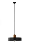 Rif Wood D30 lampa wisząca 1xE27 czarna/brąz 41860