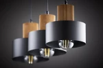Rif Wood lampa wisząca 3xE27 czarna/brąz 41862