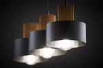 Rif Wood lampa wisząca 3xE27 czarna/brąz 41862