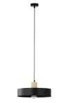 Rif Wood D30 lampa wisząca 1xE27 czarna/naturalny 41865