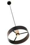 Rif Wood D30 lampa wisząca 1xE27 czarna/naturalny 41865
