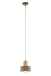 Rif Wood D15 lampa wisząca 1xE27 beż/naturalny 41868