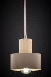 Rif Wood D15 lampa wisząca 1xE27 beż/naturalny 41868