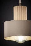 Rif Wood D15 lampa wisząca 1xE27 beż/naturalny 41868