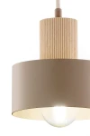 Rif Wood D15 lampa wisząca 1xE27 beż/naturalny 41868