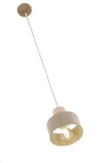 Rif Wood D15 lampa wisząca 1xE27 beż/naturalny 41868