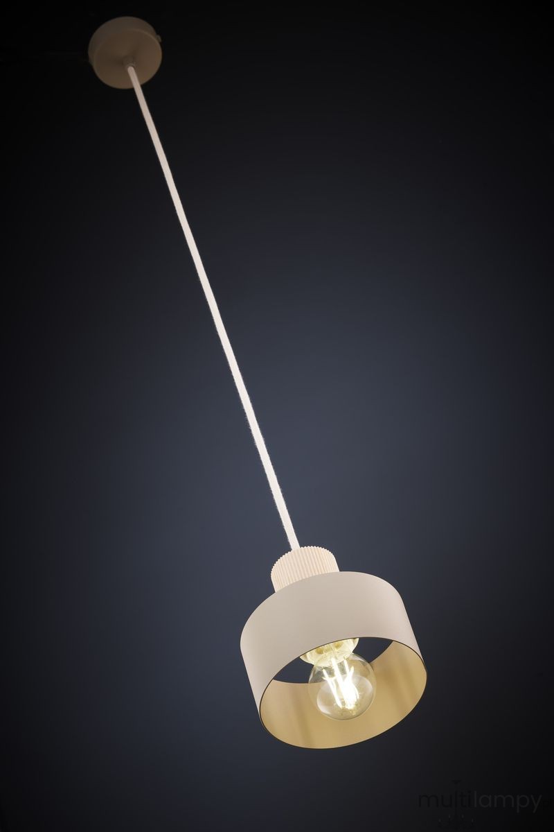 Rif Wood D15 lampa wisząca 1xE27 beż/naturalny 41868