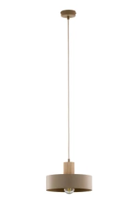 Rif Wood D20 lampa wisząca 1xE27 beż/naturalny 41869
