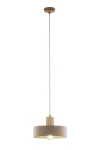 Rif Wood D20 lampa wisząca 1xE27 beż/naturalny 41869