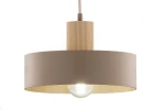 Rif Wood D20 lampa wisząca 1xE27 beż/naturalny 41869