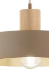 Rif Wood D20 lampa wisząca 1xE27 beż/naturalny 41869