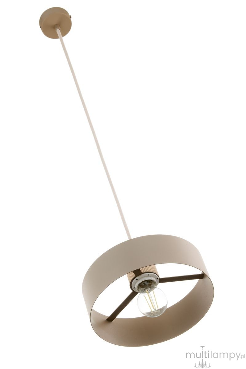 Rif Wood D20 lampa wisząca 1xE27 beż/naturalny 41869