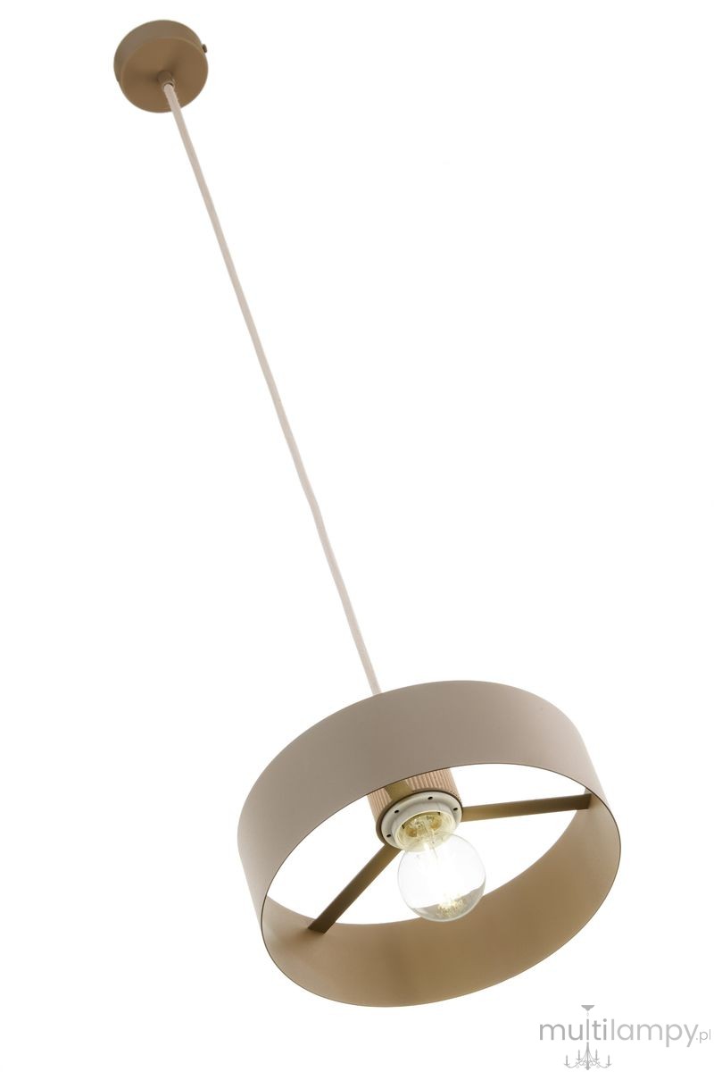 Rif Wood D20 lampa wisząca 1xE27 beż/naturalny 41869