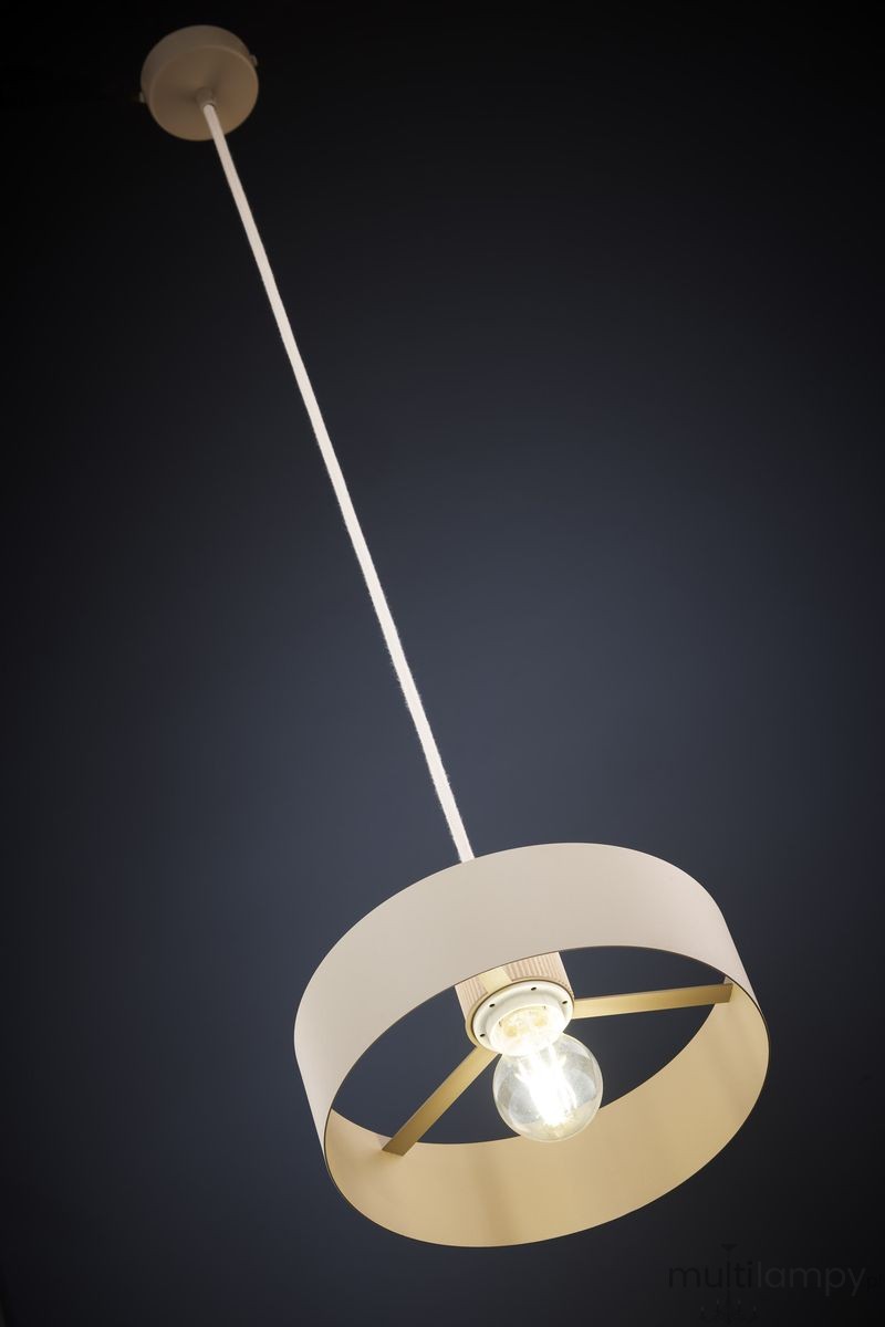 Rif Wood D20 lampa wisząca 1xE27 beż/naturalny 41869