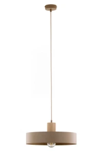 Rif Wood D30 lampa wisząca 1xE27 beż/naturalny 41870