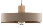 Rif Wood D30 lampa wisząca 1xE27 beż/naturalny 41870