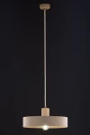 Rif Wood D30 lampa wisząca 1xE27 beż/naturalny 41870