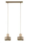 Rif Wood lampa wisząca 2xE27 beż/naturalny 41871