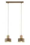 Rif Wood lampa wisząca 2xE27 beż/naturalny 41871