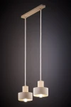 Rif Wood lampa wisząca 2xE27 beż/naturalny 41871