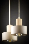 Rif Wood lampa wisząca 2xE27 beż/naturalny 41871