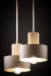 Rif Wood lampa wisząca 2xE27 beż/naturalny 41871