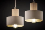 Rif Wood lampa wisząca 2xE27 beż/naturalny 41871