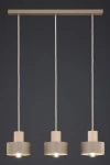 Rif Wood lampa wisząca 3xE27 beż/naturalny 4187