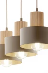 Rif Wood lampa wisząca 3xE27 beż/naturalny 4187