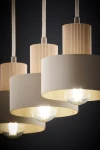 Rif Wood lampa wisząca 3xE27 beż/naturalny 4187