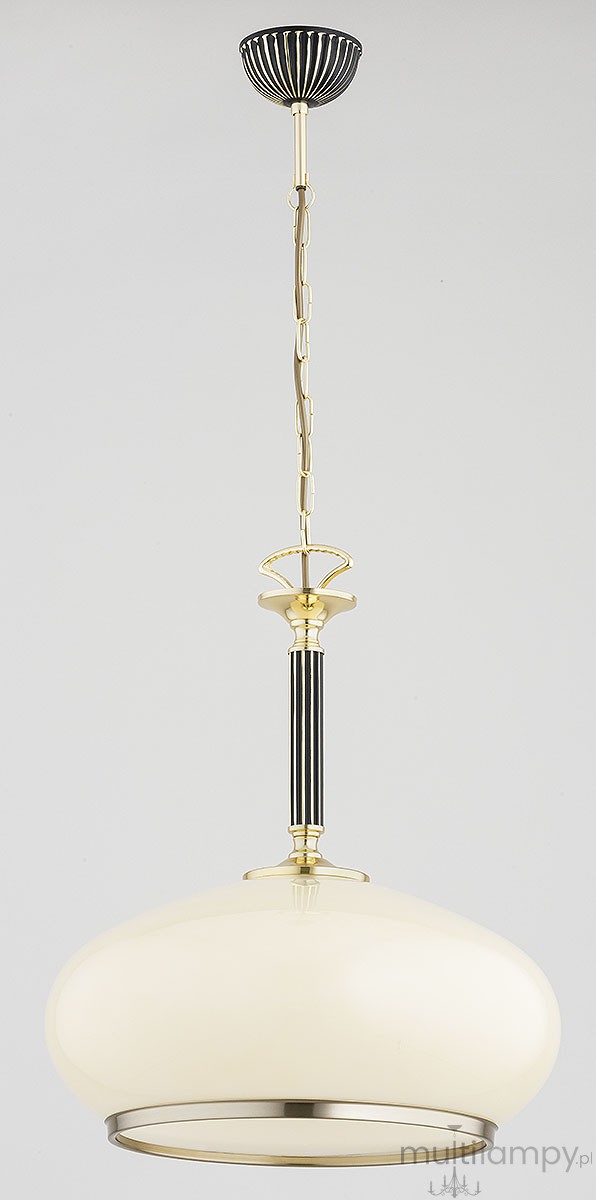 Astoria Imperial lampa wisząca 1xE27 złota-czarna 61714