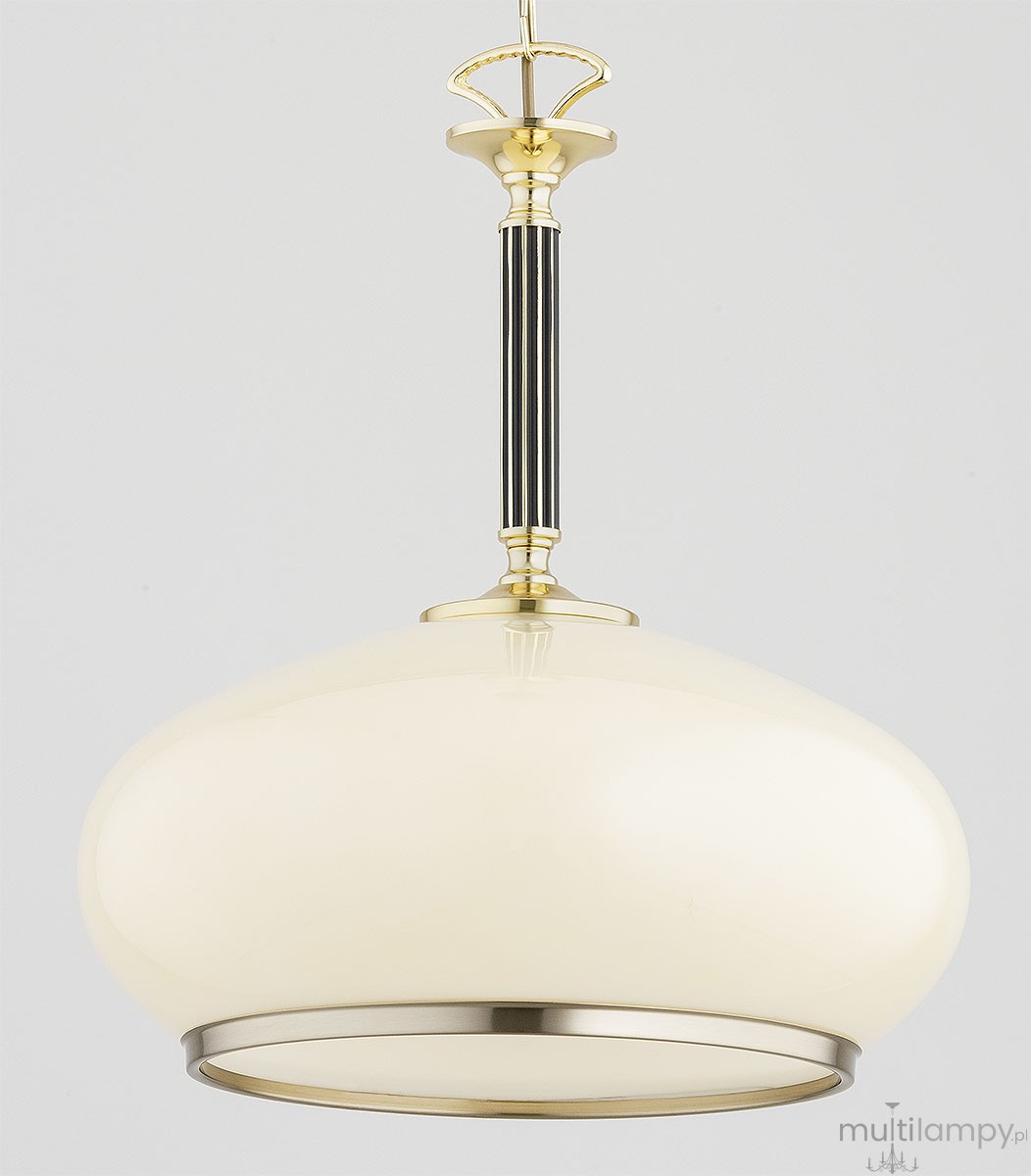 Astoria Imperial lampa wisząca 1xE27 złota-czarna 61714