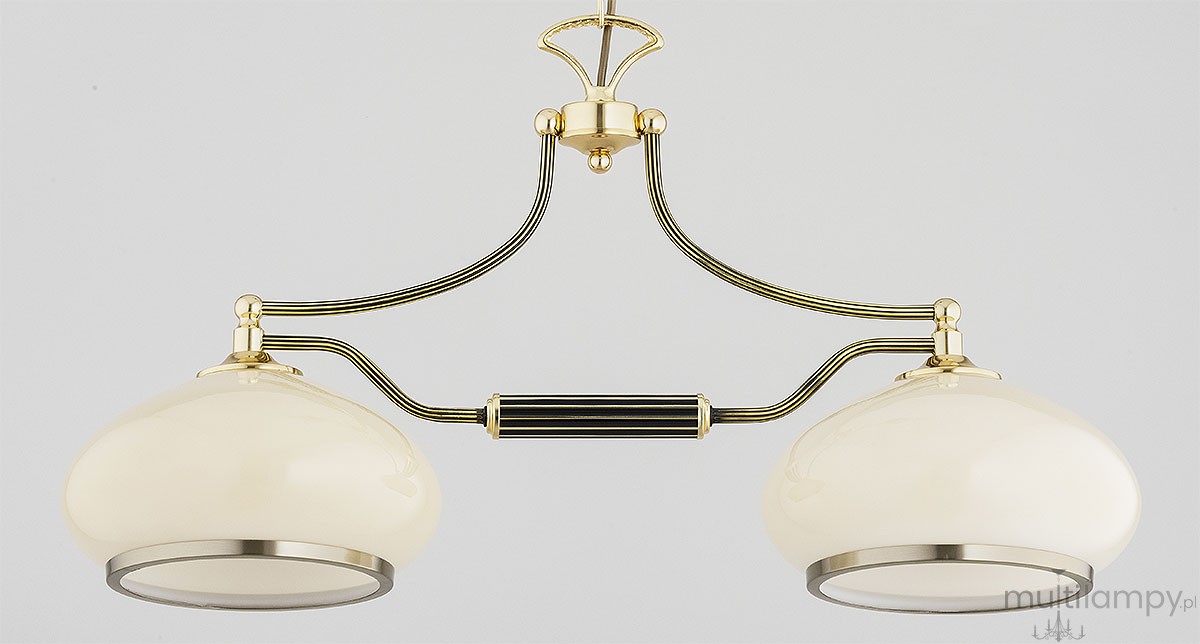 Astoria Imperial lampa wisząca 2xE27 złota-czarna 62683