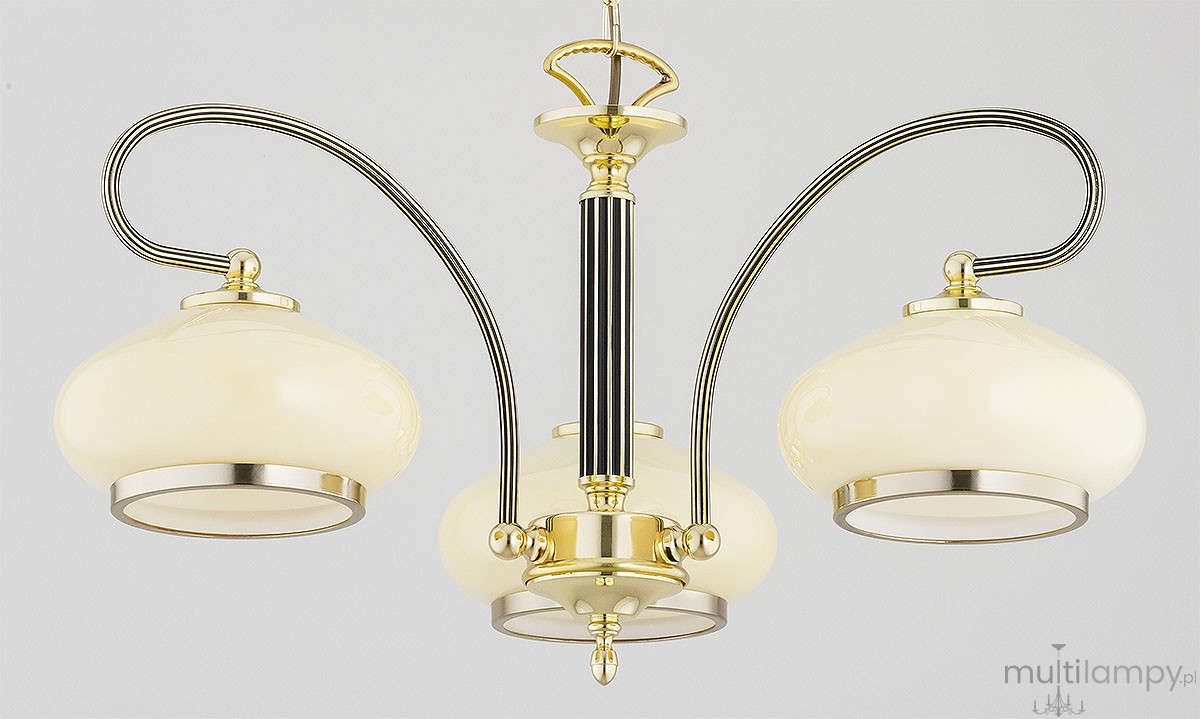 Astoria Imperial żyrandol 3xE27 złoty-czarny 62682