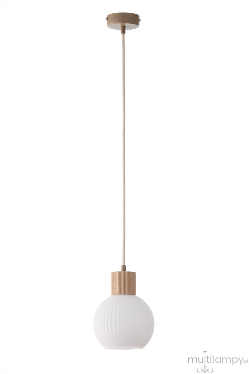 Alba lampa wisząca 1xE27 beżowa 41842