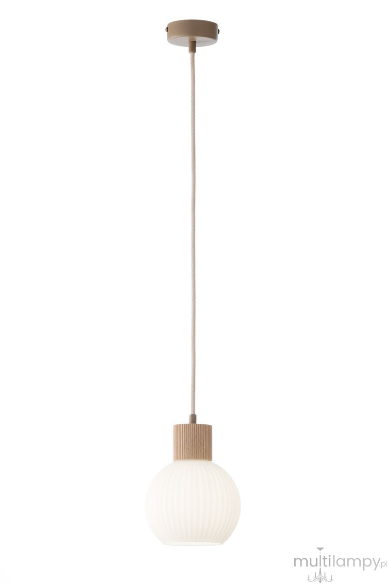 Alba lampa wisząca 1xE27 beżowa 41842