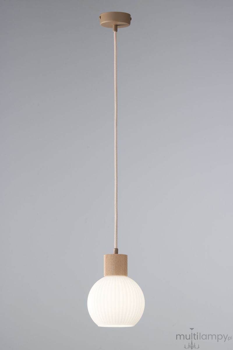 Alba lampa wisząca 1xE27 beżowa 41842