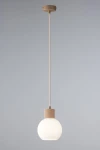 Alba lampa wisząca 1xE27 beżowa 41842