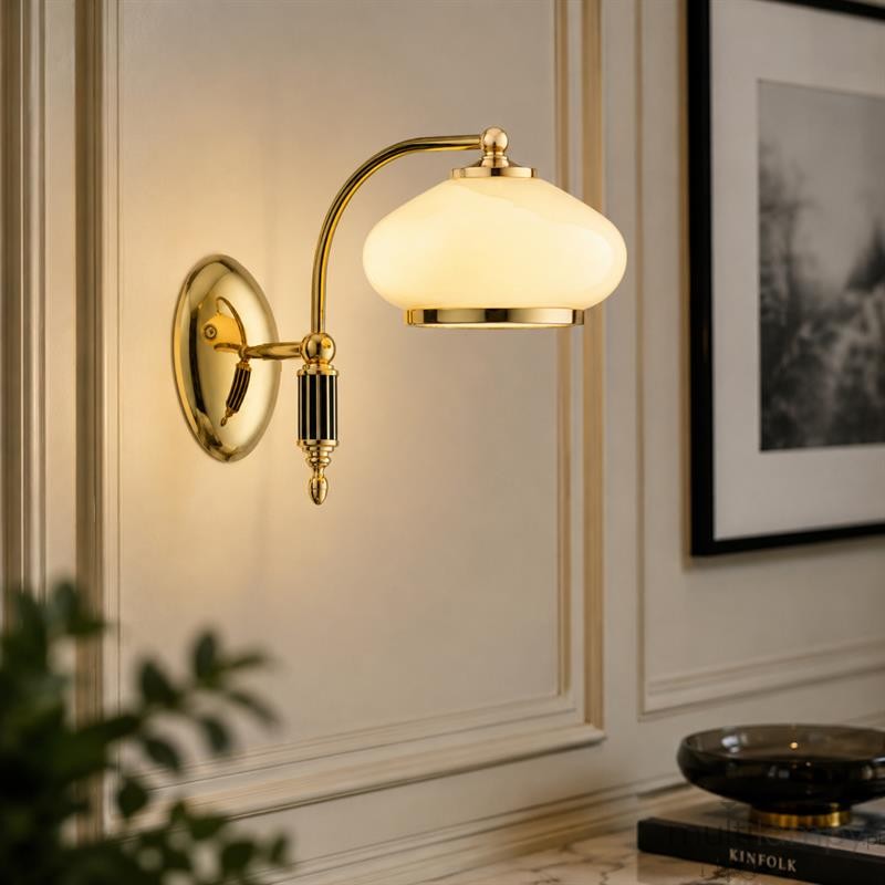 Astoria Imperial kinkiet 1xE27 złoty-czarny 91553