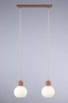 Alba lampa wisząca 2xE27 beżowa 41843
