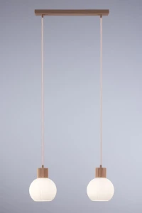 Alba lampa wisząca 2xE27 beżowa 41843