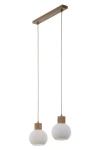 Alba lampa wisząca 2xE27 beżowa 41843